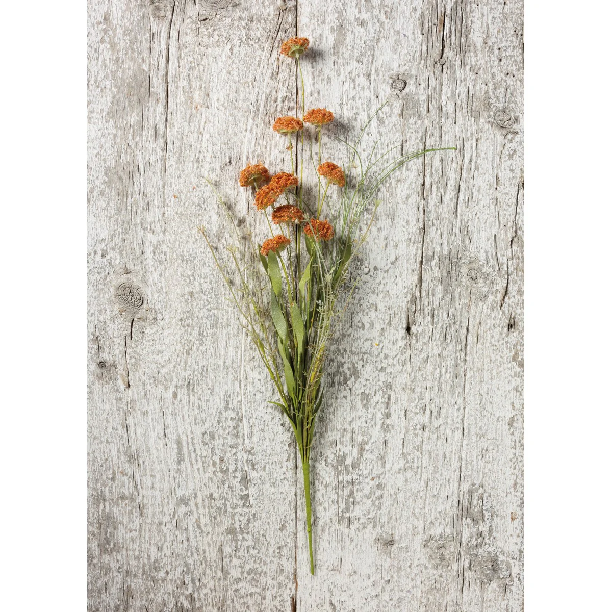 Orange Pom 22" Faux Floral Stem - Image 2