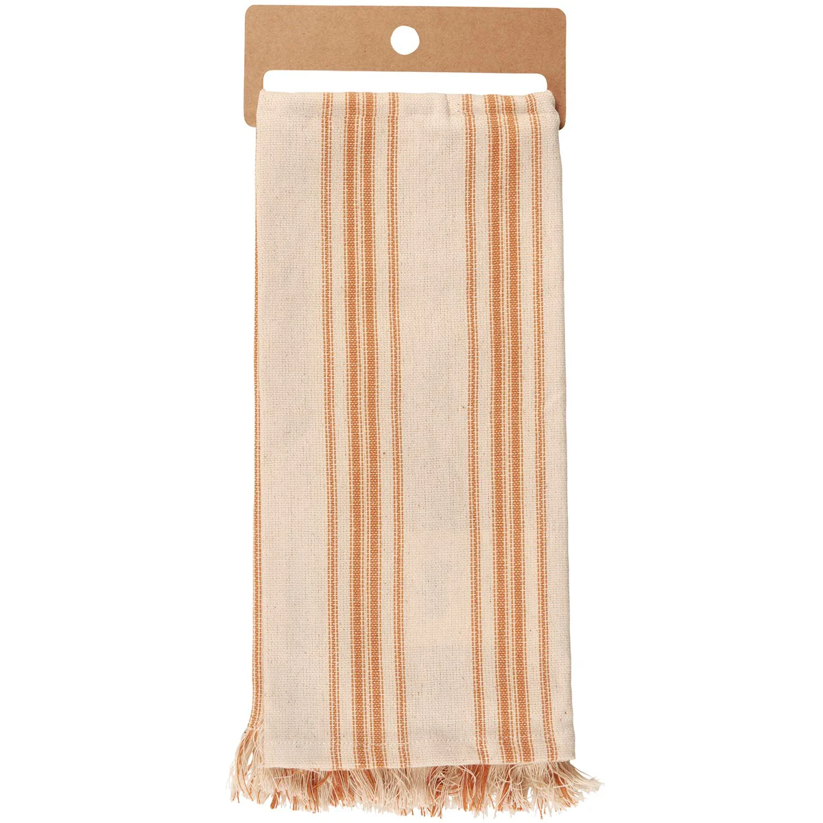 Owl With Fall Leaves Striped Kitchen Towel - Image 3