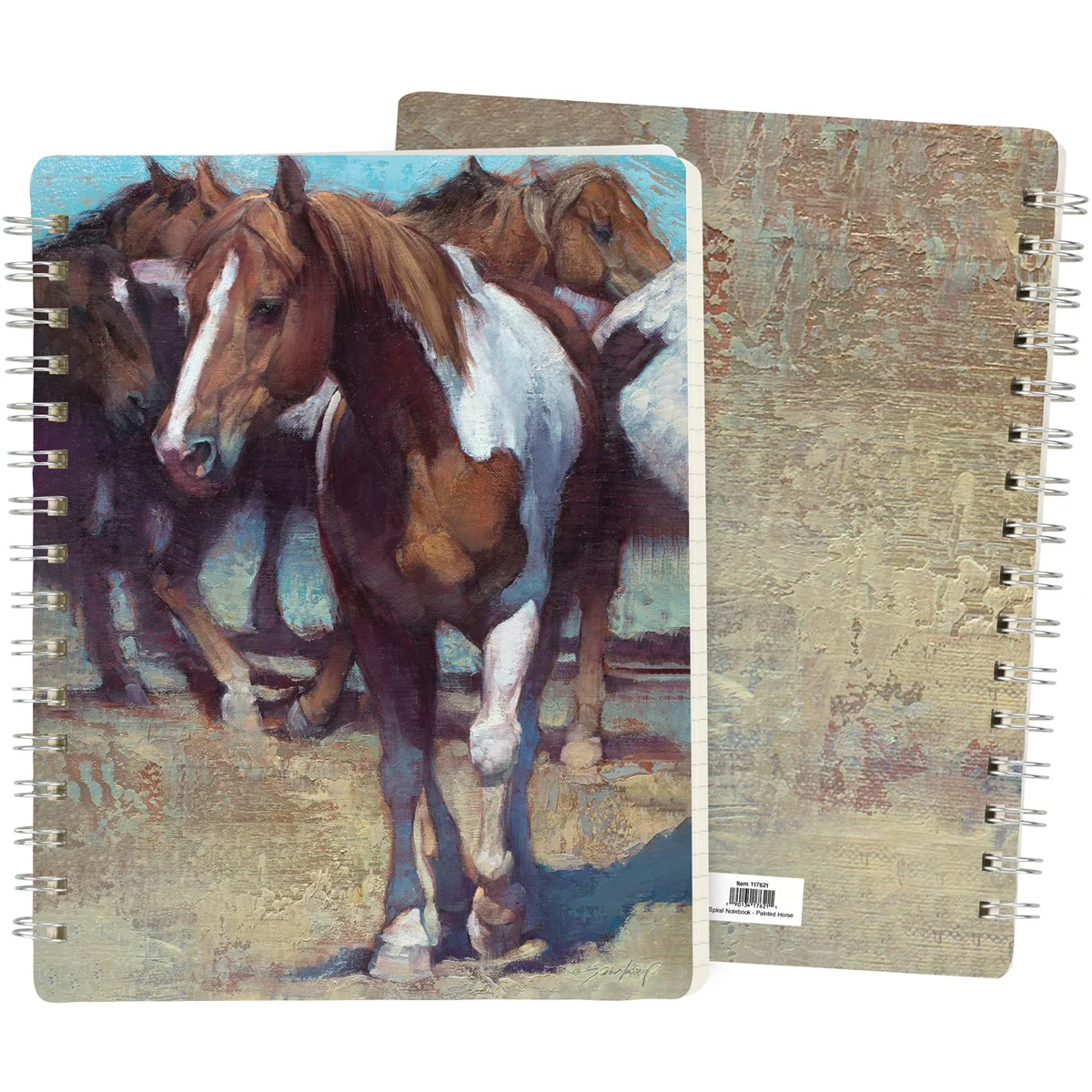 💙 Painted Horse Spiral Notebook - Image 2