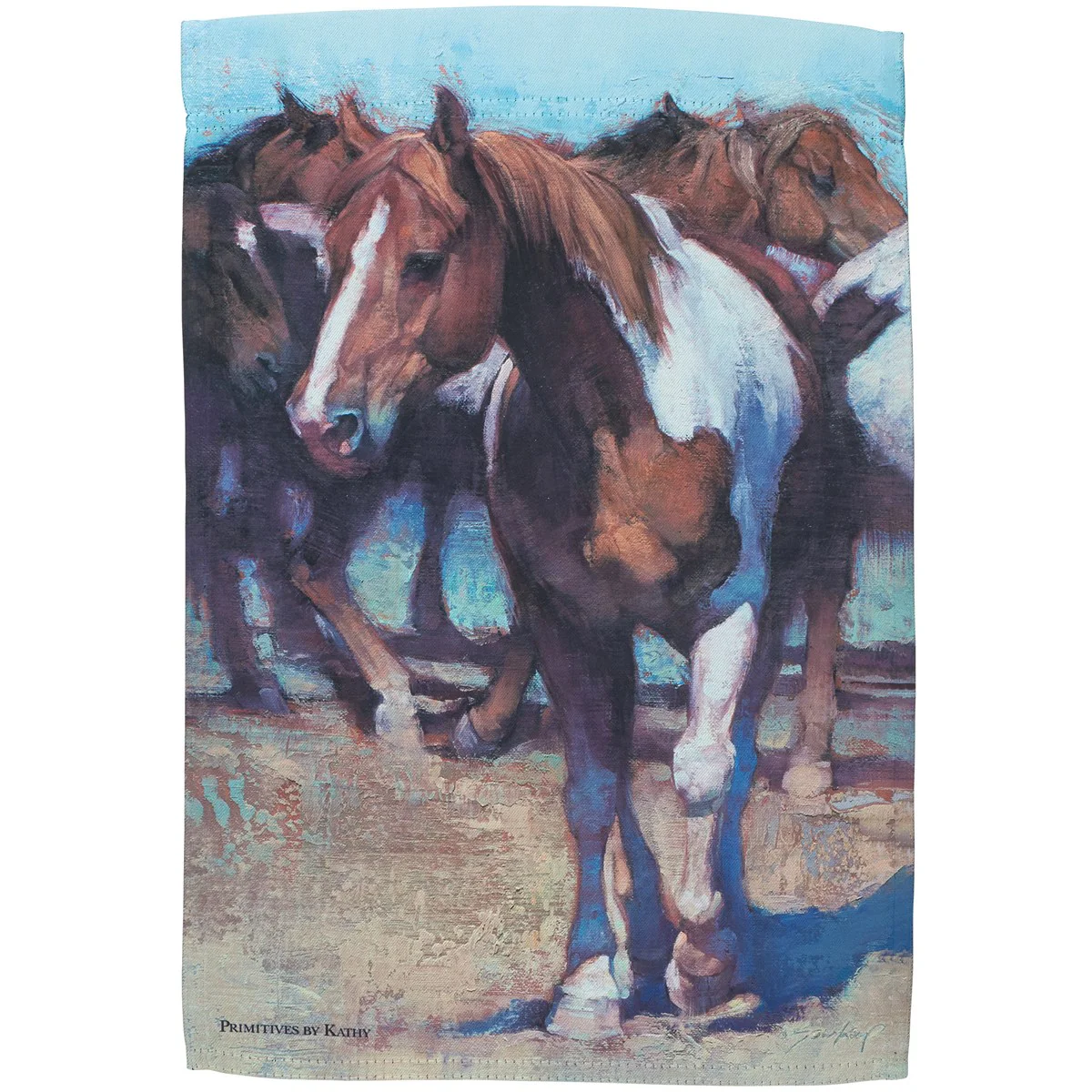 Surprise Me Sale 🤭 Painted Horses Double Sided Garden Flag - Image 4