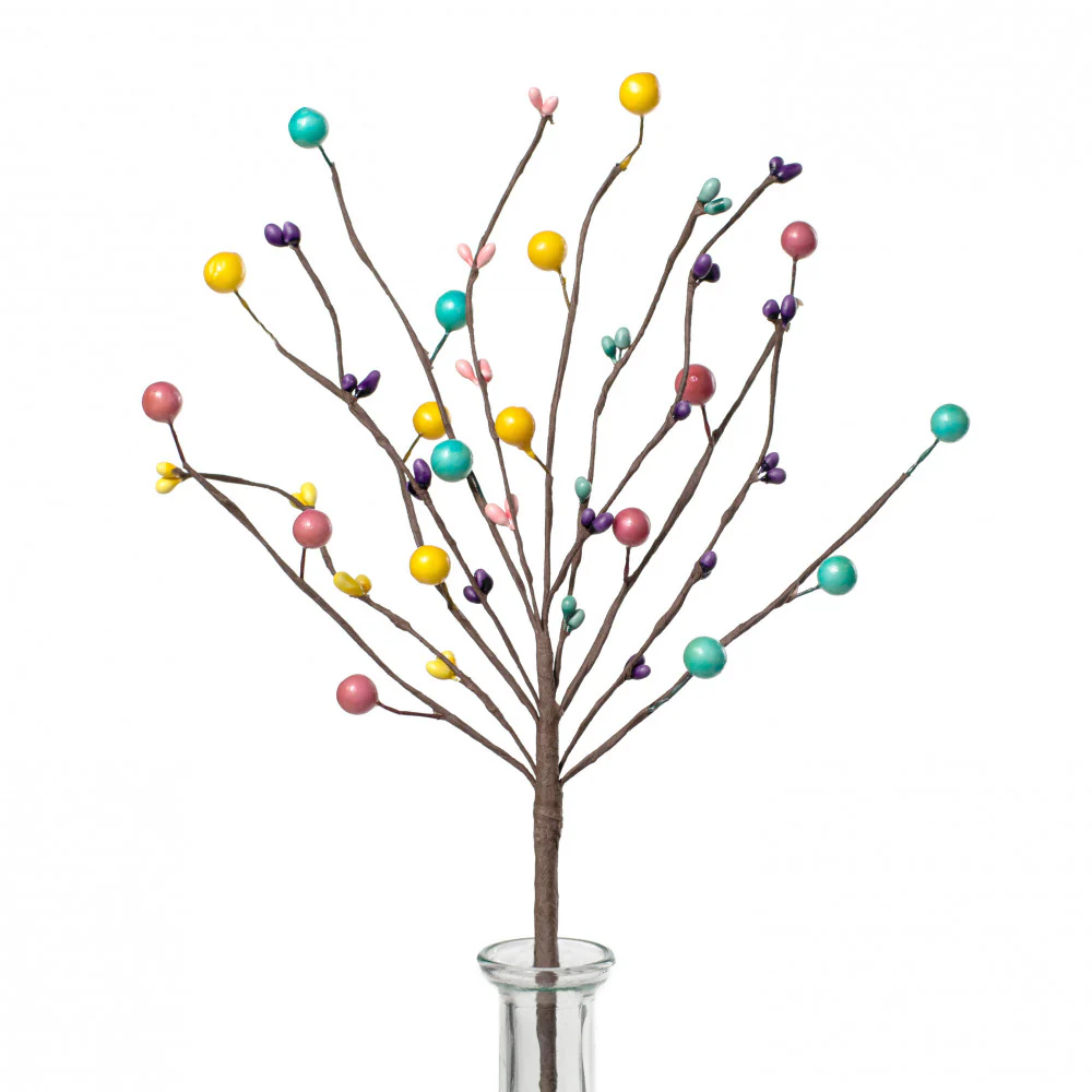 Pastel Candy Colored Ball & Pip 11" Pick