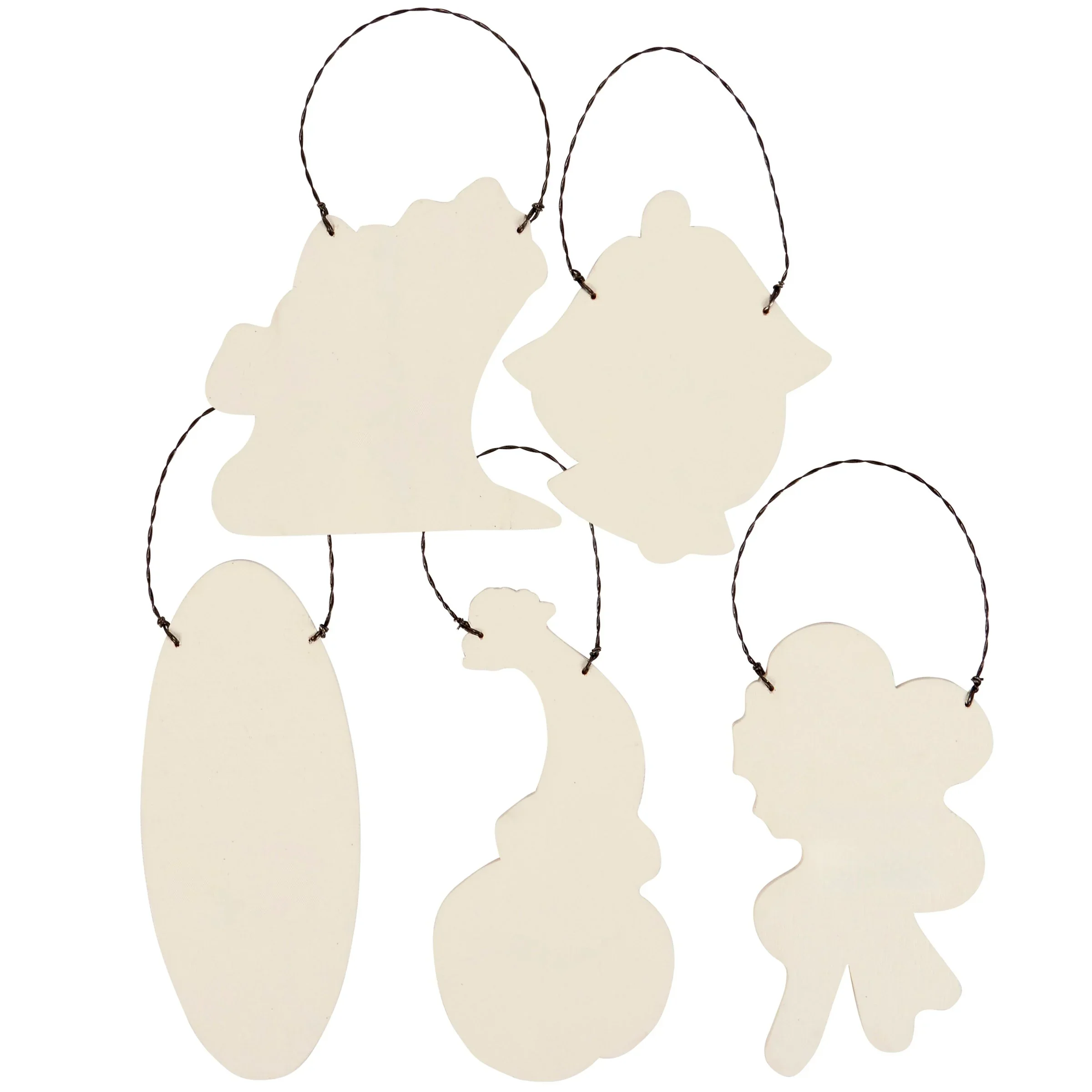 DAY 15 ✨ 25 Days of Ornaments ✨ Pastel Christmas Ornament Set of 5 - Image 2