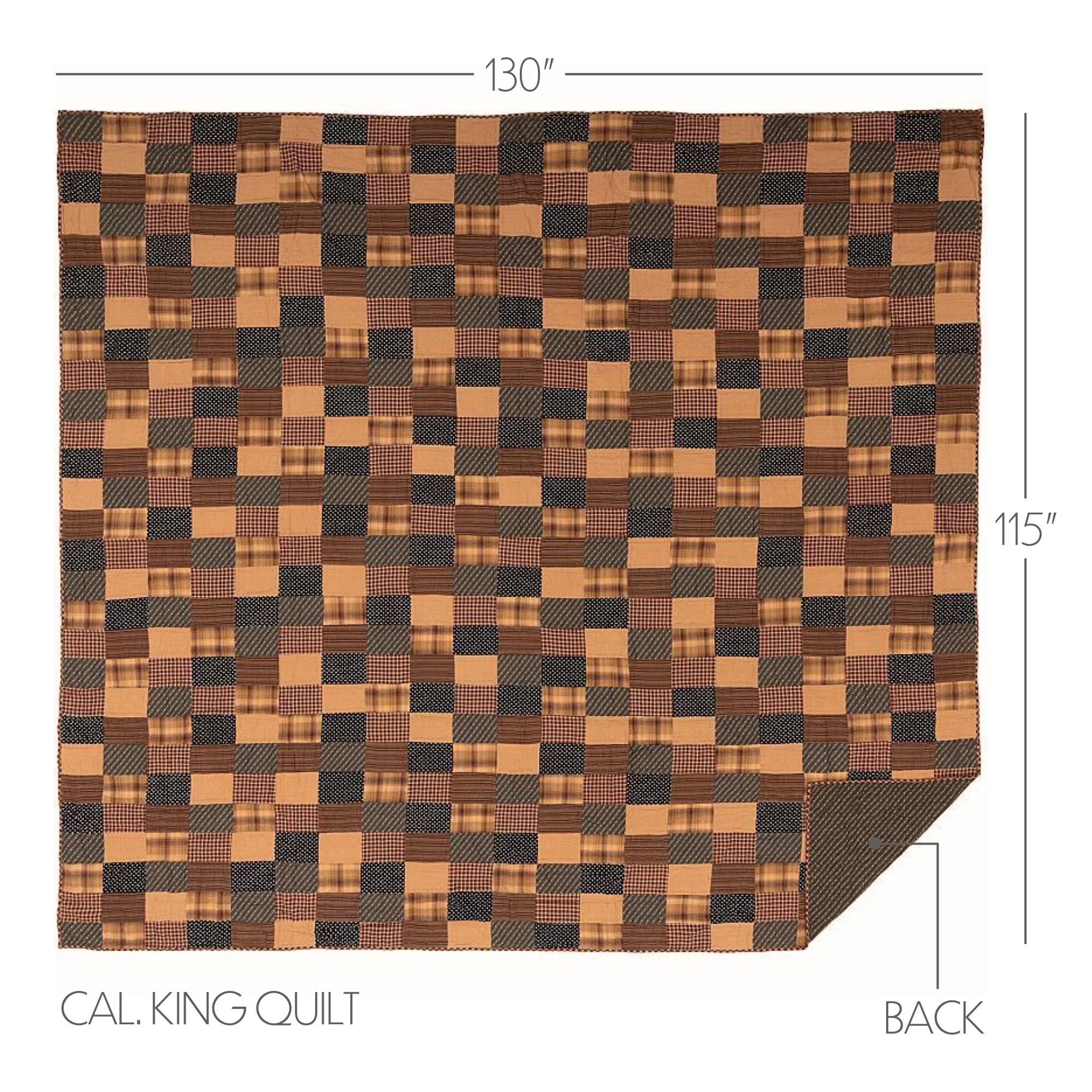 Patriotic Patch California King Quilt - Image 4