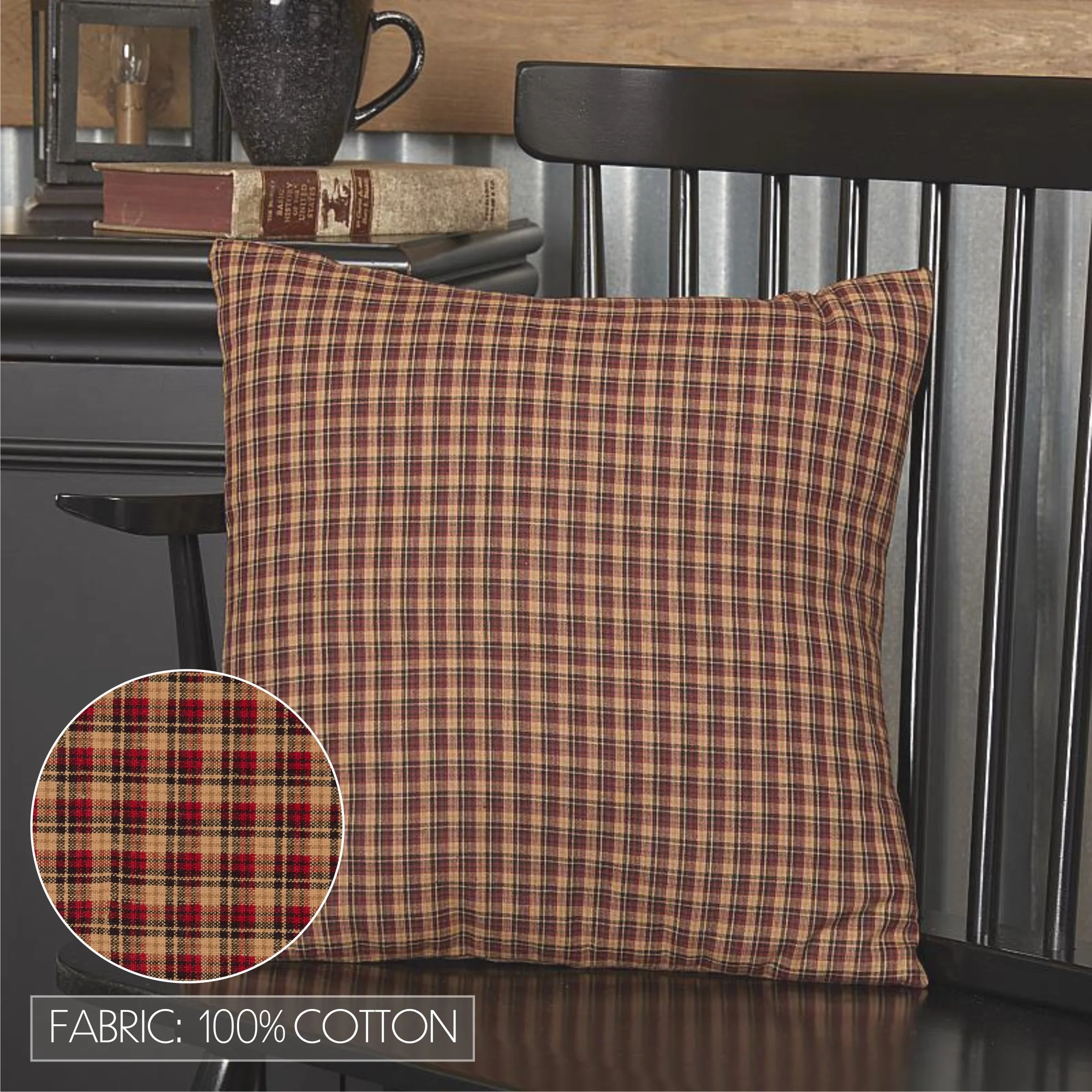 Patriotic Patch Fabric 16" Pillow - Image 5