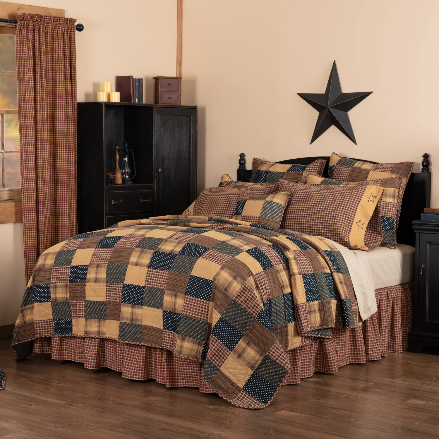 Patriotic Patch Twin Quilt
