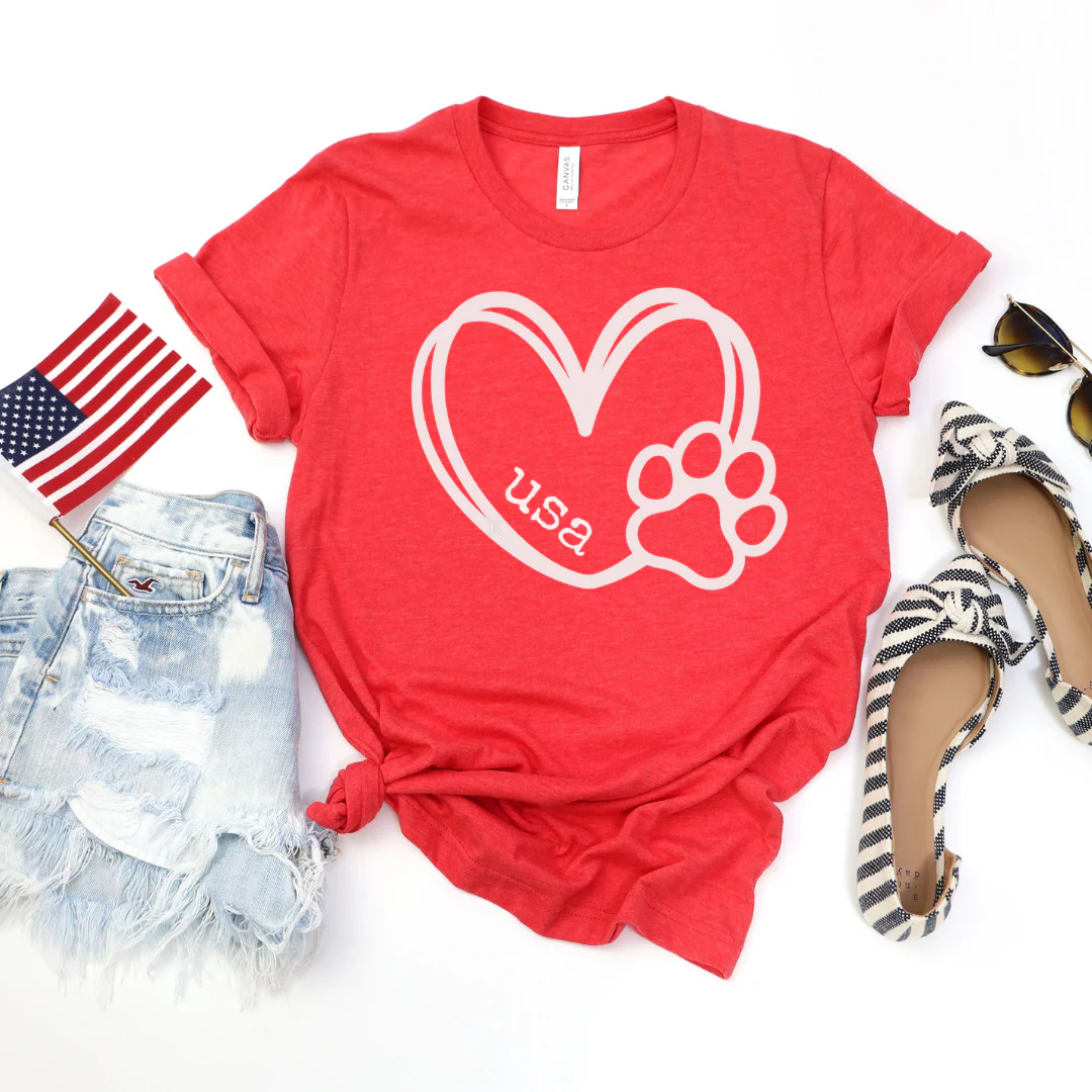 ๐ USA Paw T-Shirt - ๐ 4th of July Collection - Image 5