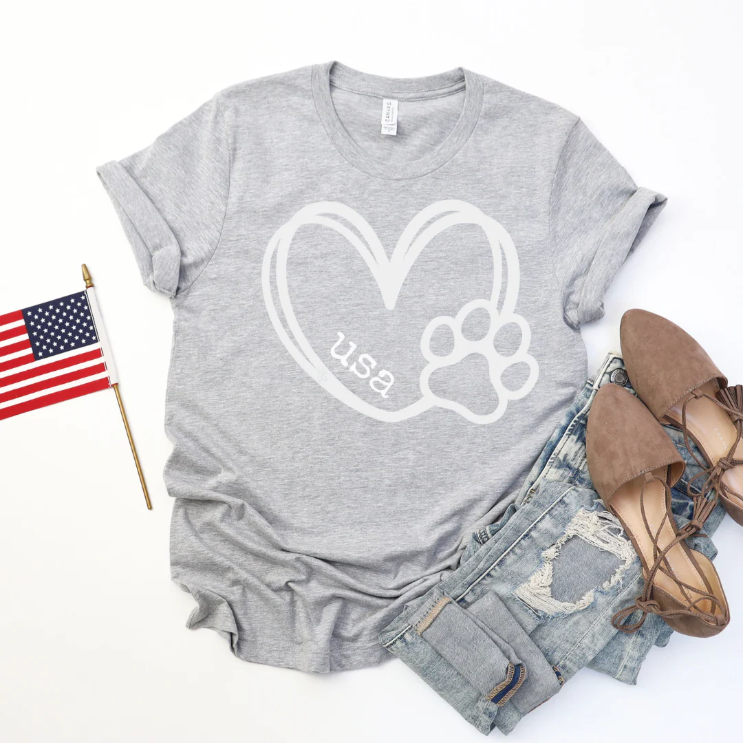 ๐ USA Paw T-Shirt - ๐ 4th of July Collection - Image 7