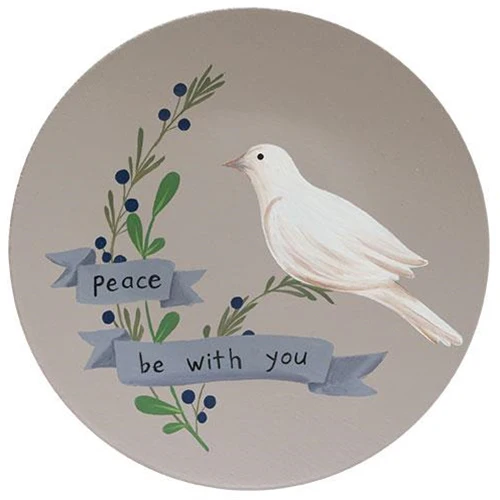 ๐ Peace Be With You Dove 8" Decorative Plate