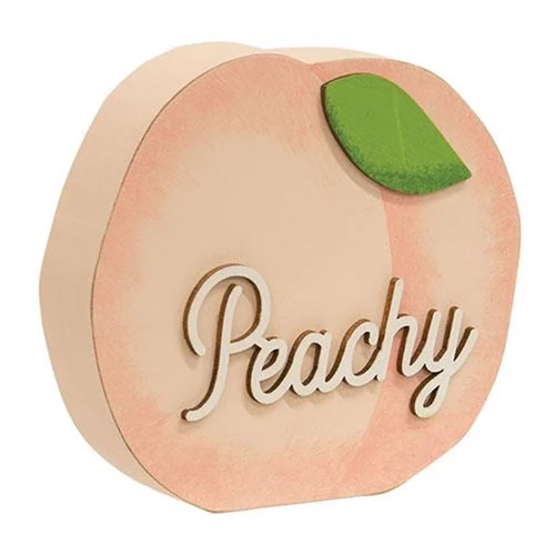 Peachy Peach Shaped Chunky Shelf Sitter - Image 2
