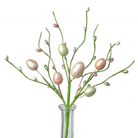 ๐ Pearl Easter Eggs And Pip Berries 12" Pick