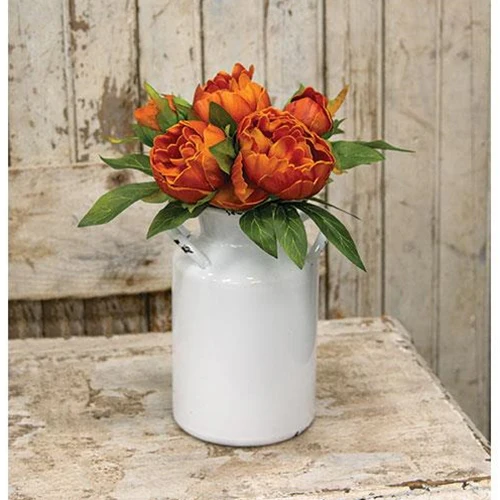 Persimmon Peonies 9.5" Faux Floral Bundle - Image 2