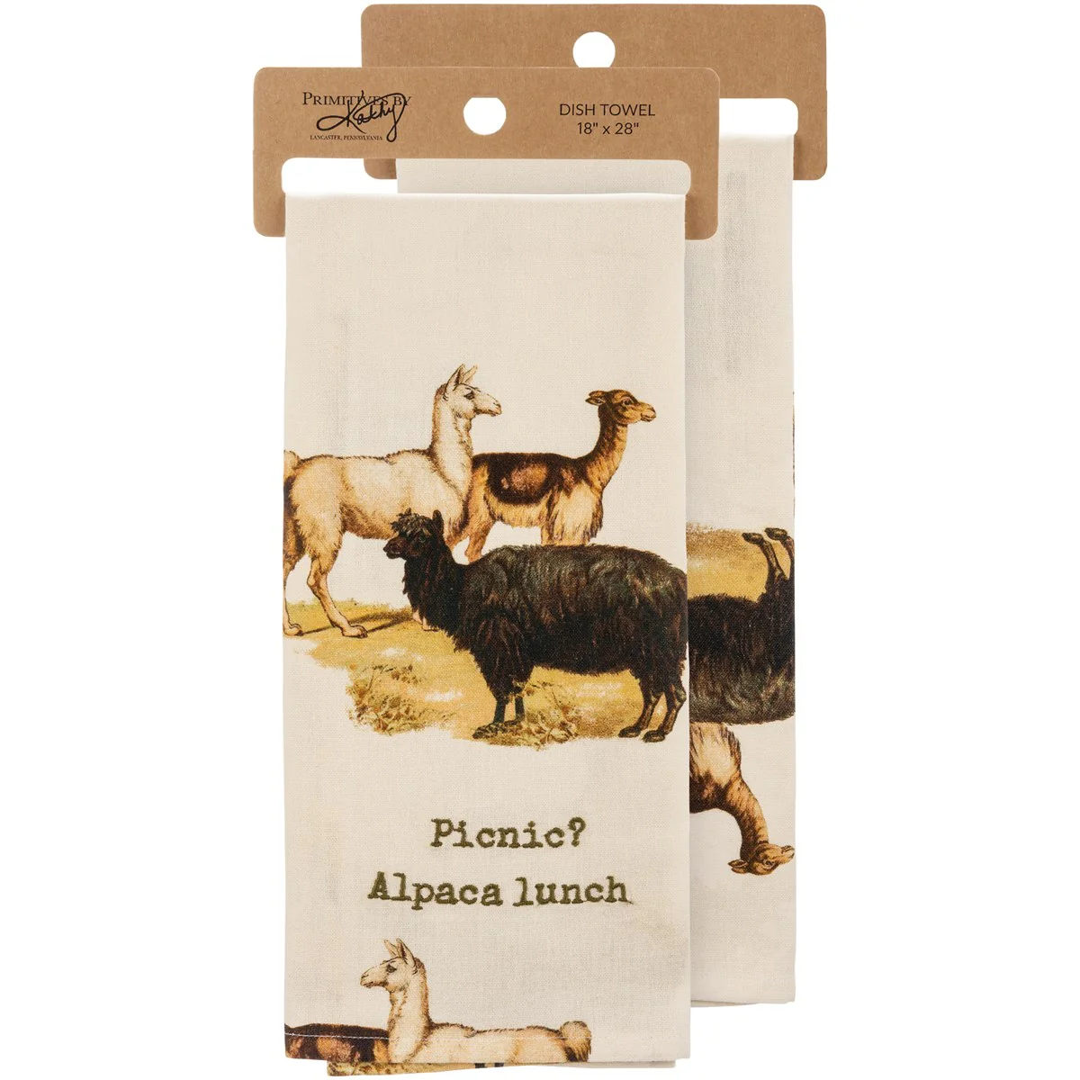 Picnic? Alpaca Lunch Kitchen Towel