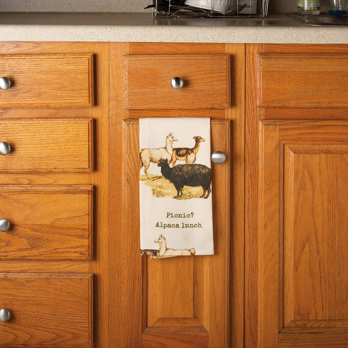 Picnic? Alpaca Lunch Kitchen Towel - Image 2