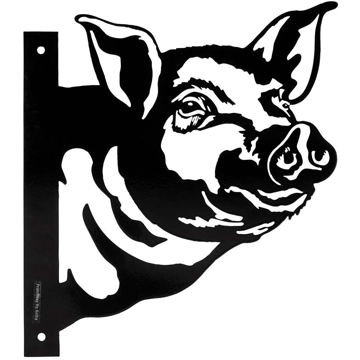 Pig Silhouette Metal Outdoor Art - Image 2