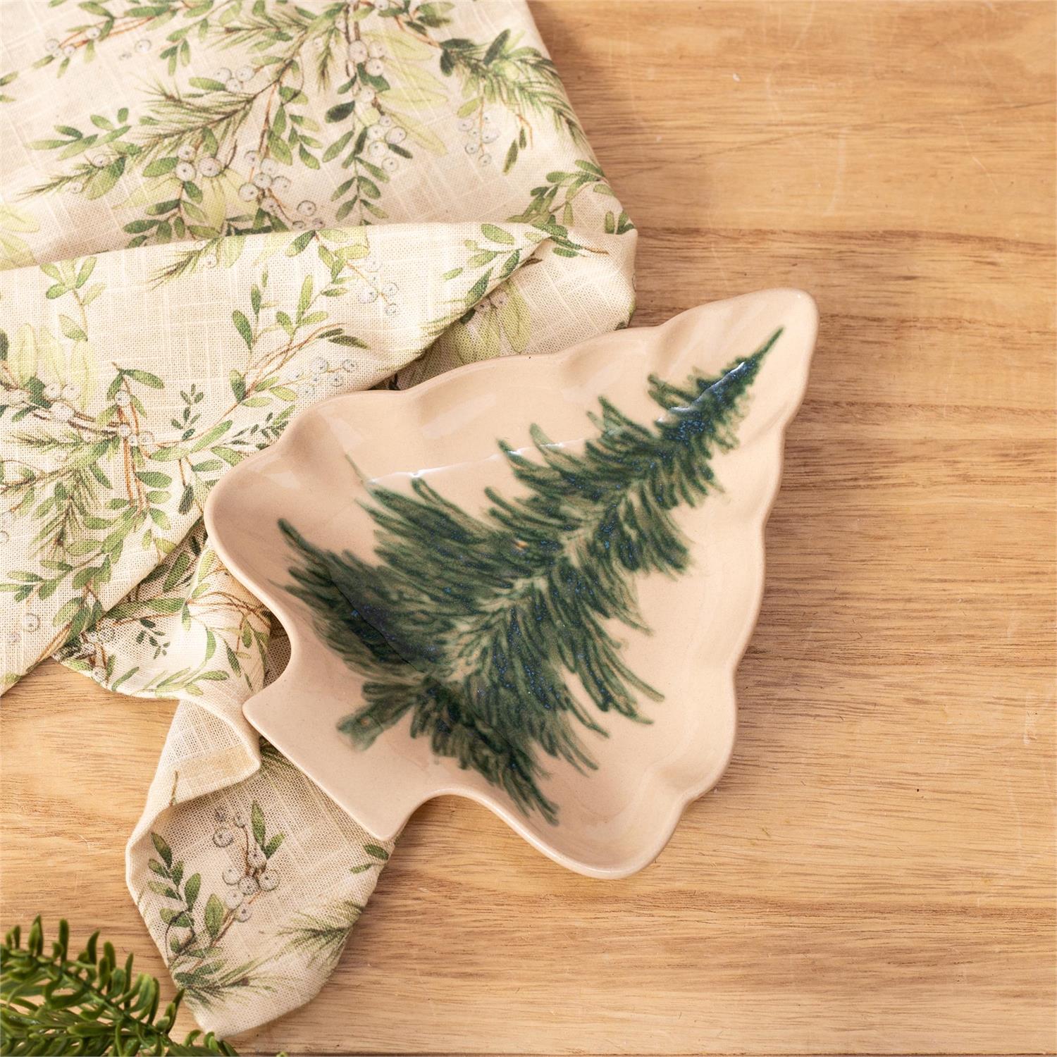 Pine Tree Shaped Treat Plate