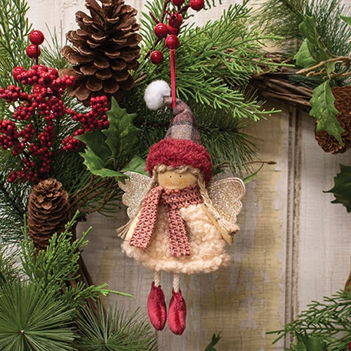 DAY 21 ✨ 25 Days of Ornaments ✨ Pink Angel Doll Ornament - Image 2