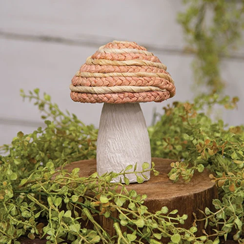 Pink Braided Mushroom 5.5" H - Image 2