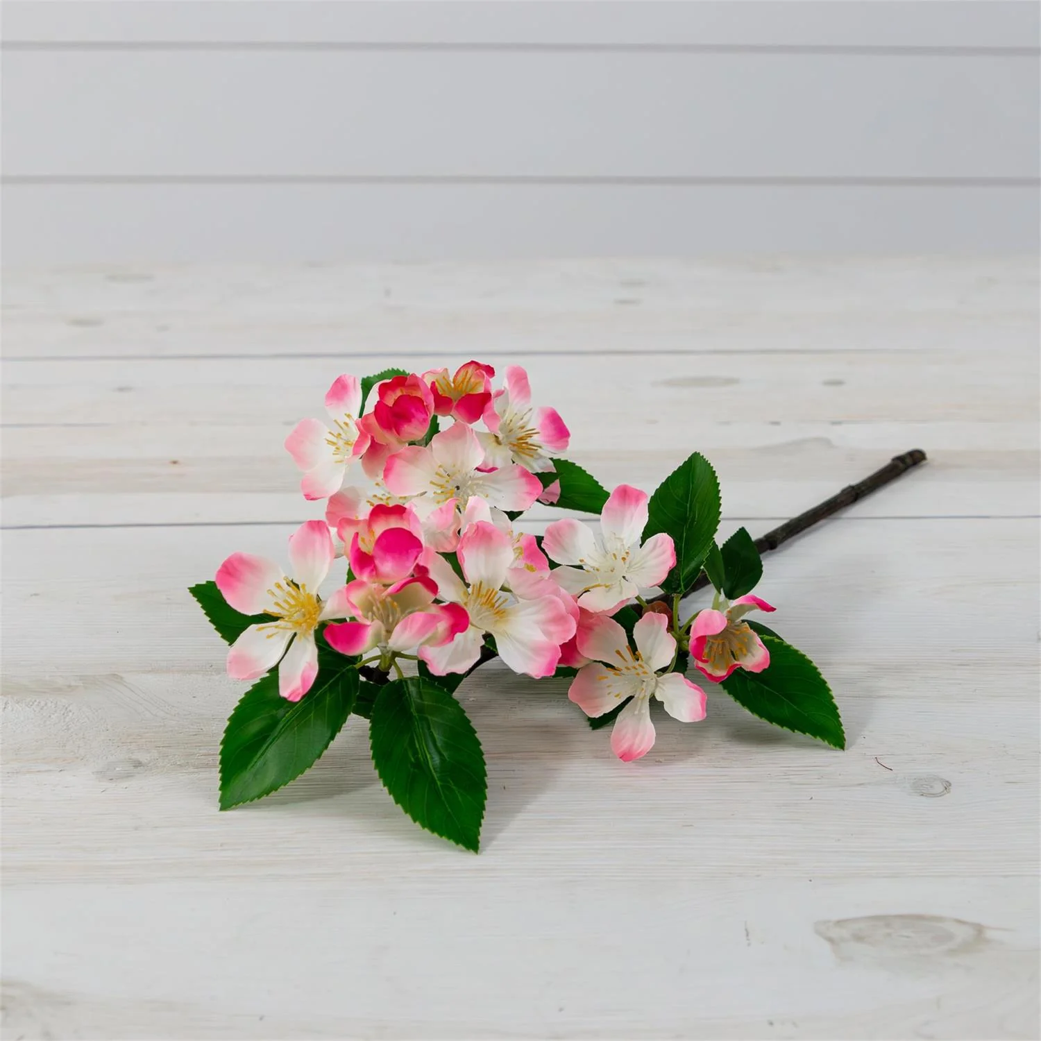 Pink Cherry Blossoms 17" Faux Floral Spray - Image 2