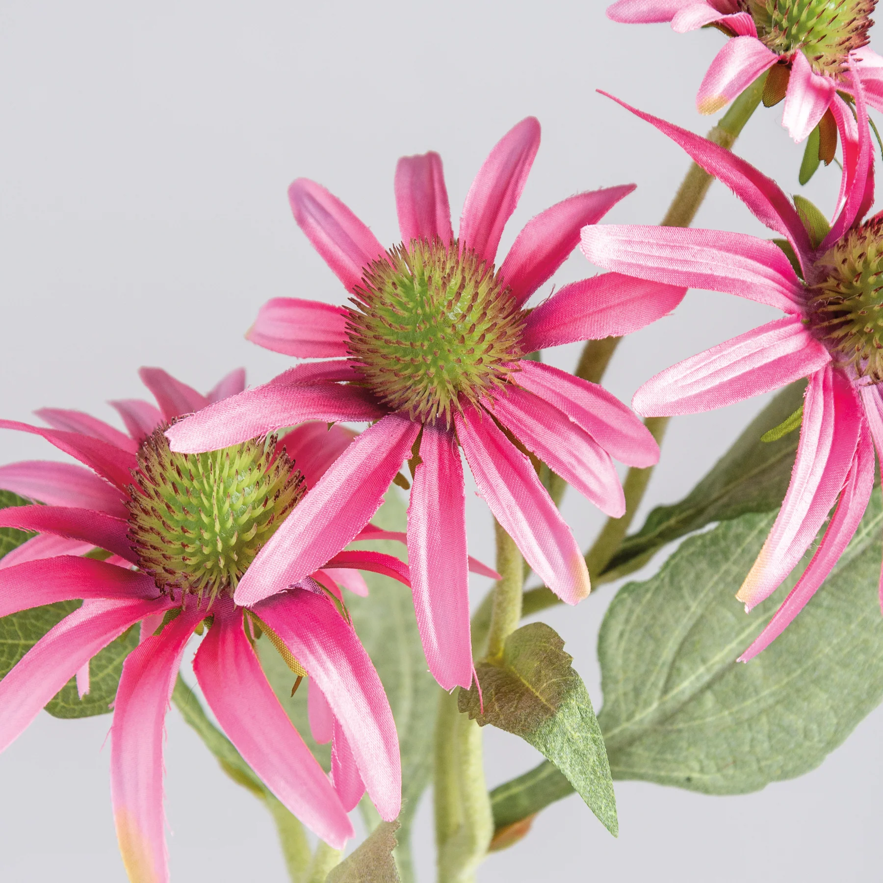 Pink Coneflower 18" Faux Floral Pick - Image 4