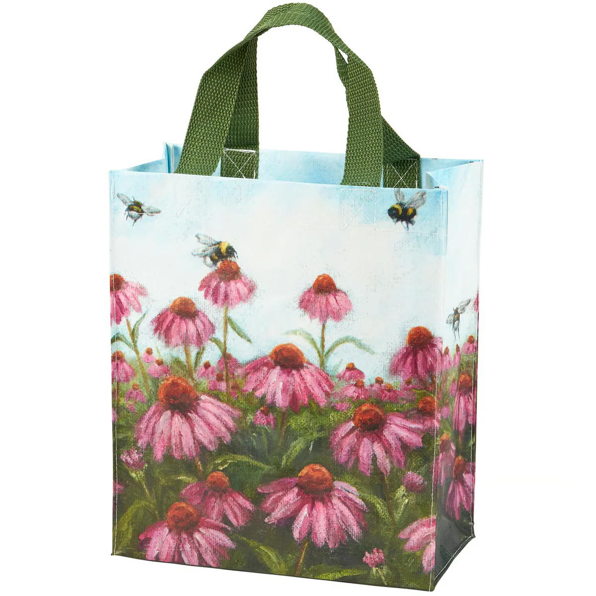 Pink Coneflower Small Daily Market Tote