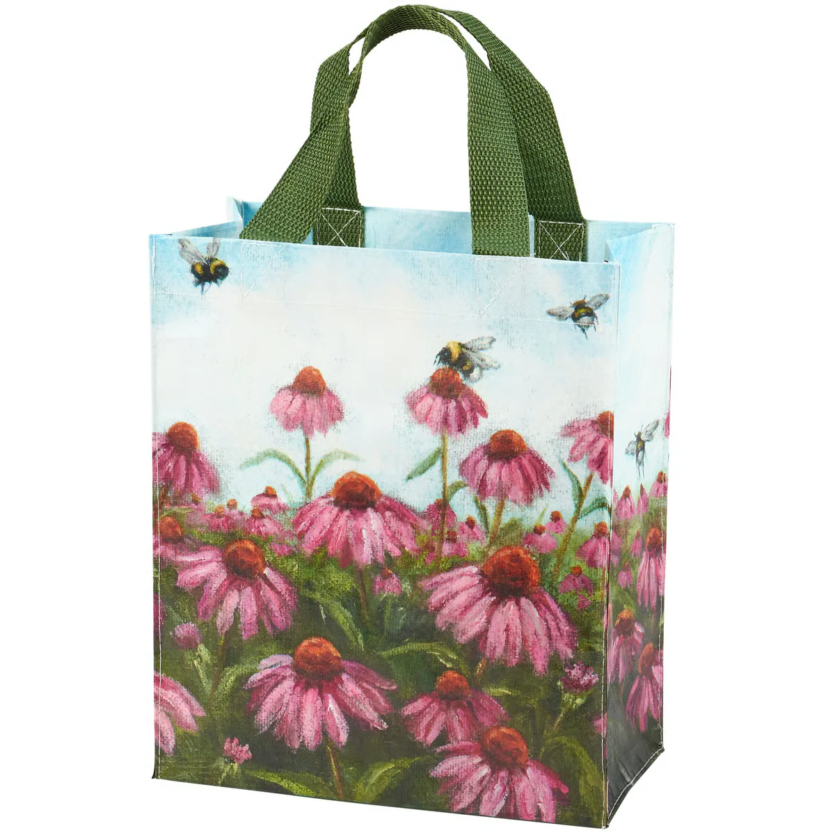 Pink Coneflower Small Daily Market Tote - Image 3