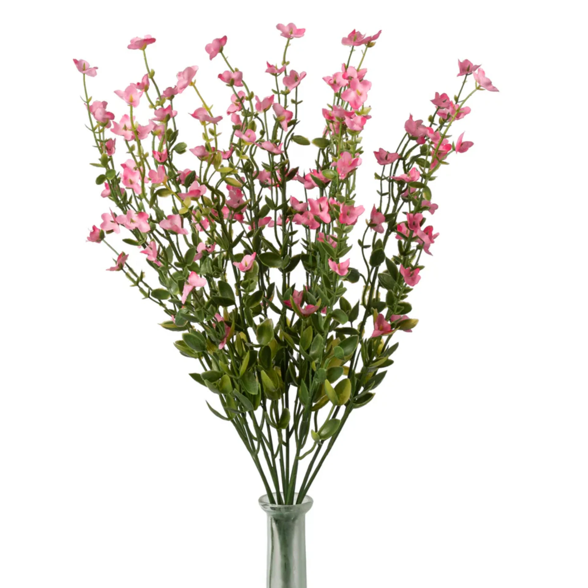 ๐ Pink Forget-Me-Not 17" Faux Floral Bush