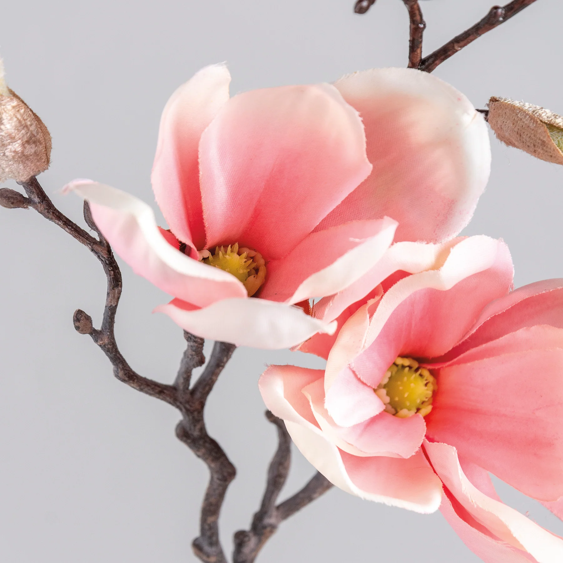 💙 Pink Magnolia 19" Faux Floral Stem - Image 2
