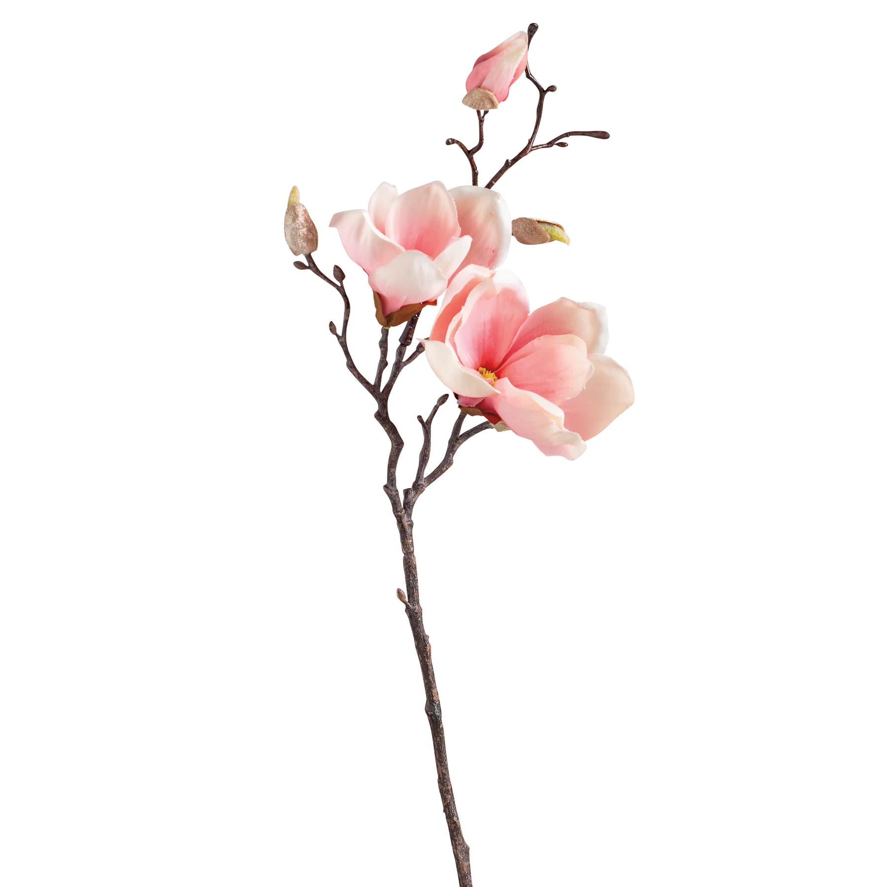 💙 Pink Magnolia 19" Faux Floral Stem - Image 3