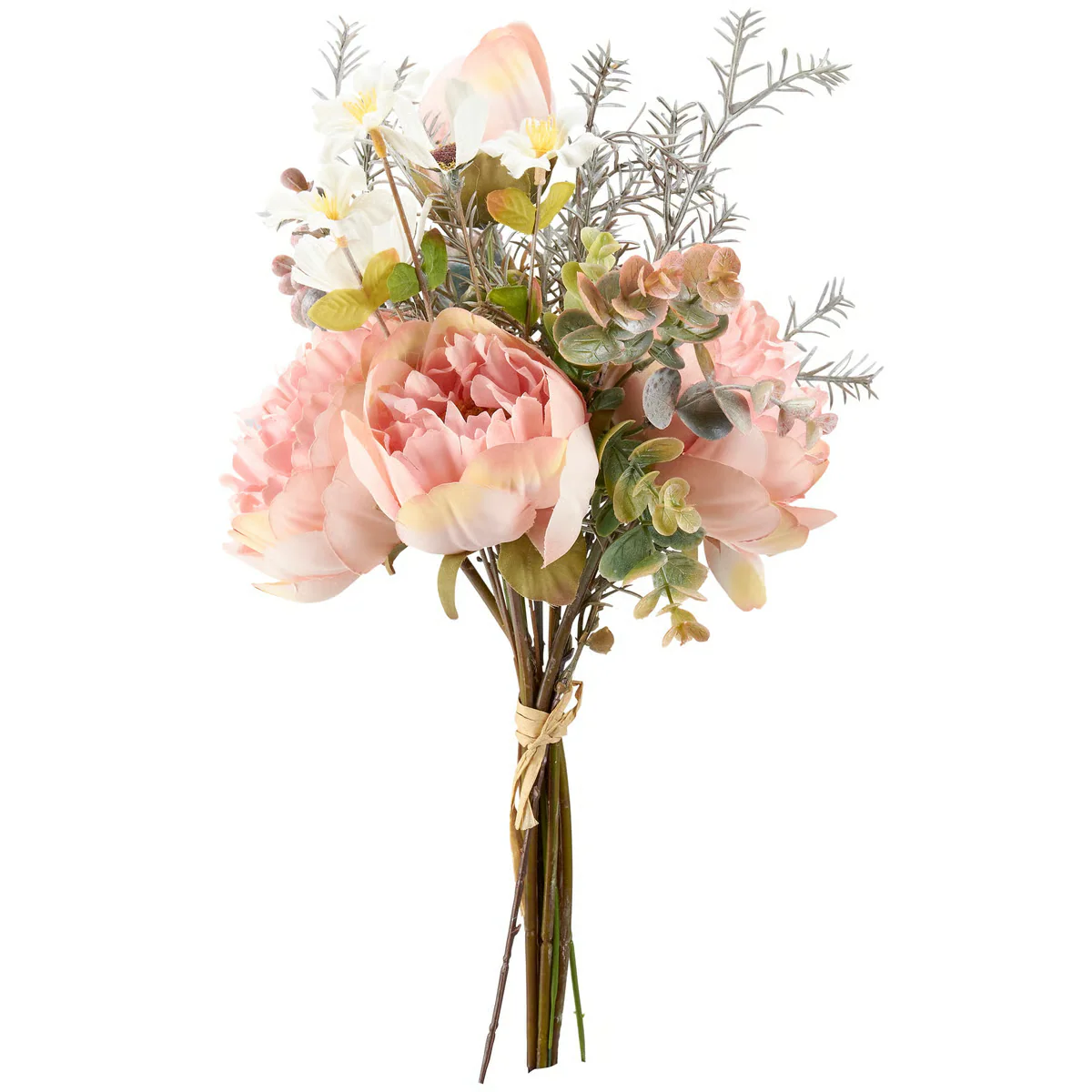 ๐ Pink Peony Mix Faux Floral Bouquet - Image 2