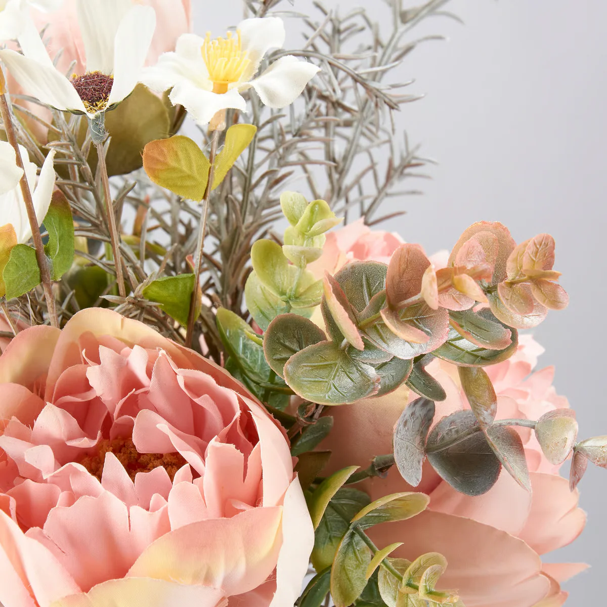 ๐ Pink Peony Mix Faux Floral Bouquet - Image 3