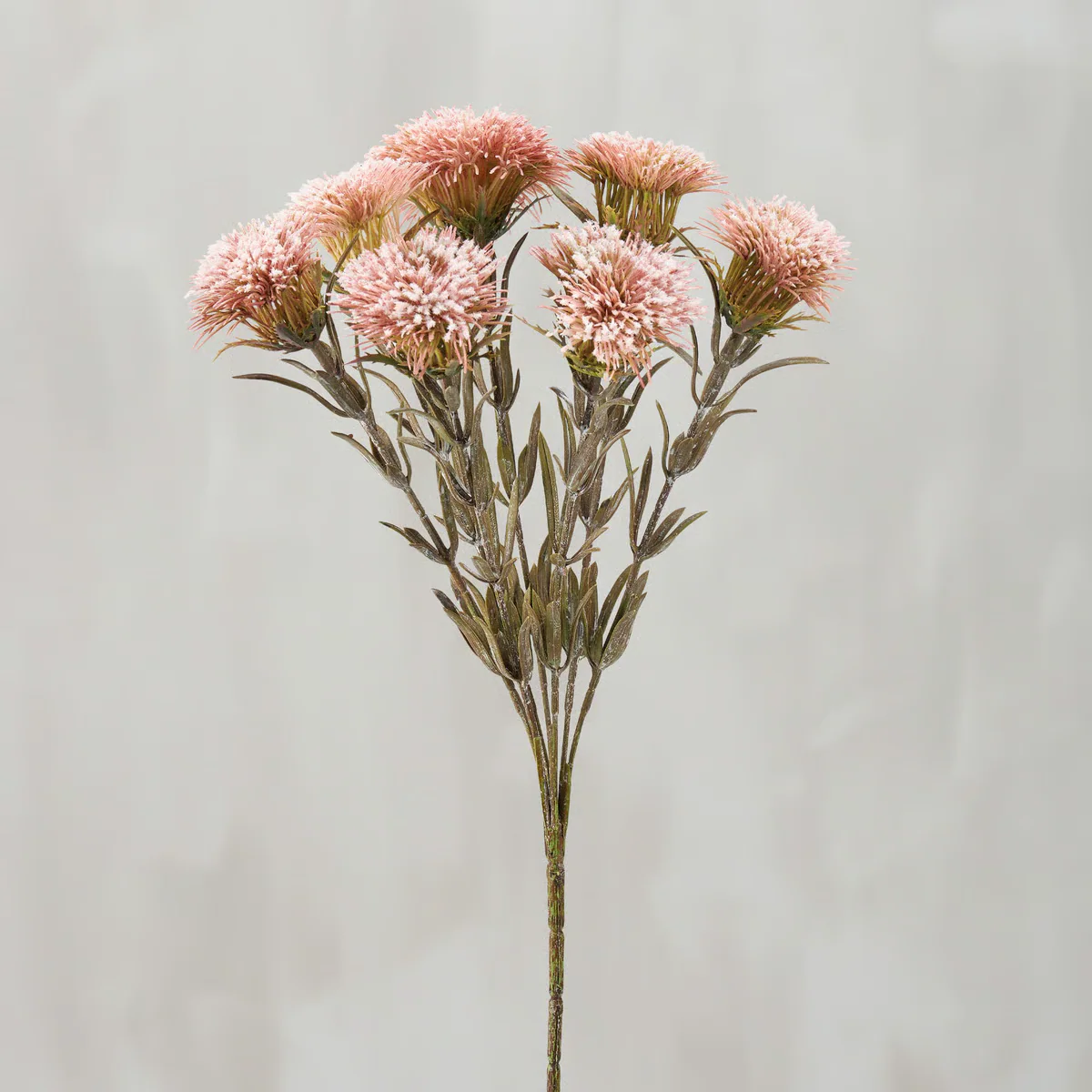 Pink Thistle 14.5" Faux Floral Pick