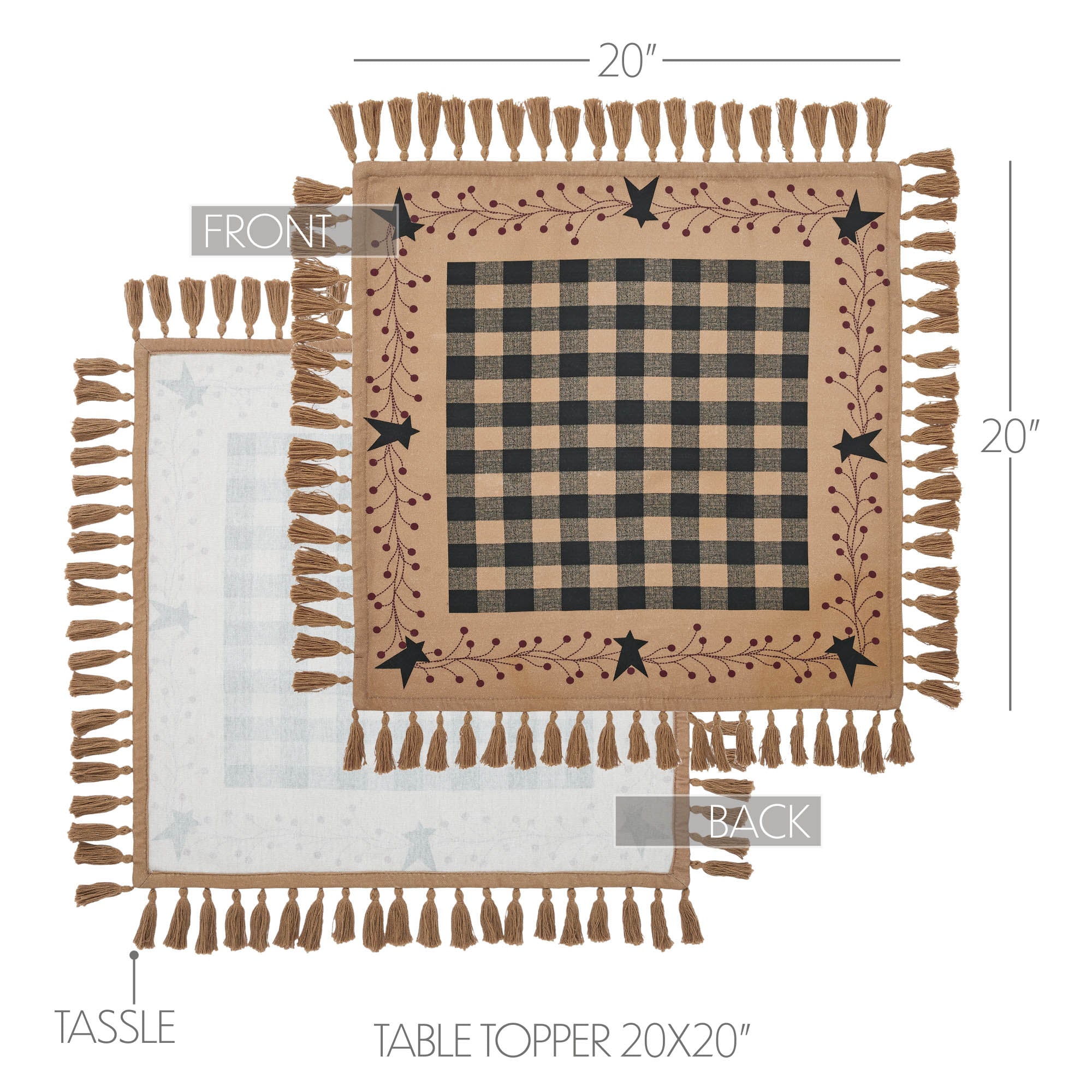Pip Vinestar 20" Square Table Topper - Image 5
