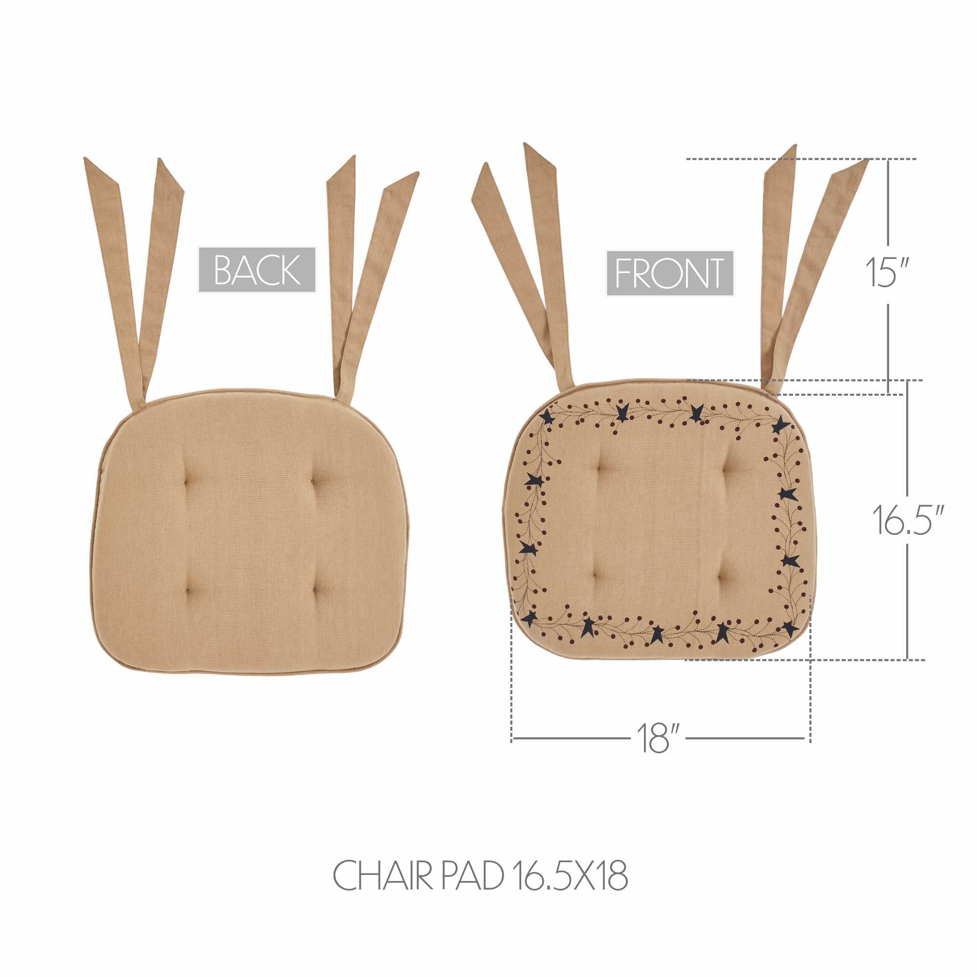 Pip Vinestar Chair Pad 16.5" x 18" - Image 2