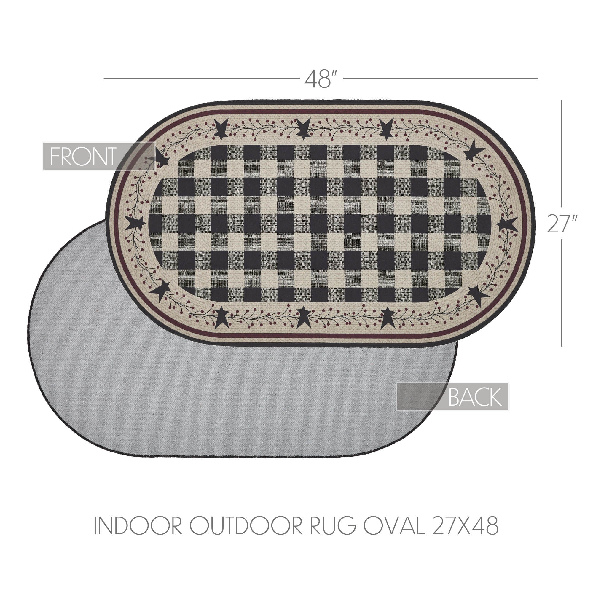 Pip Vinestar Indoor/Outdoor Rug Oval 27" x 48" - Image 3