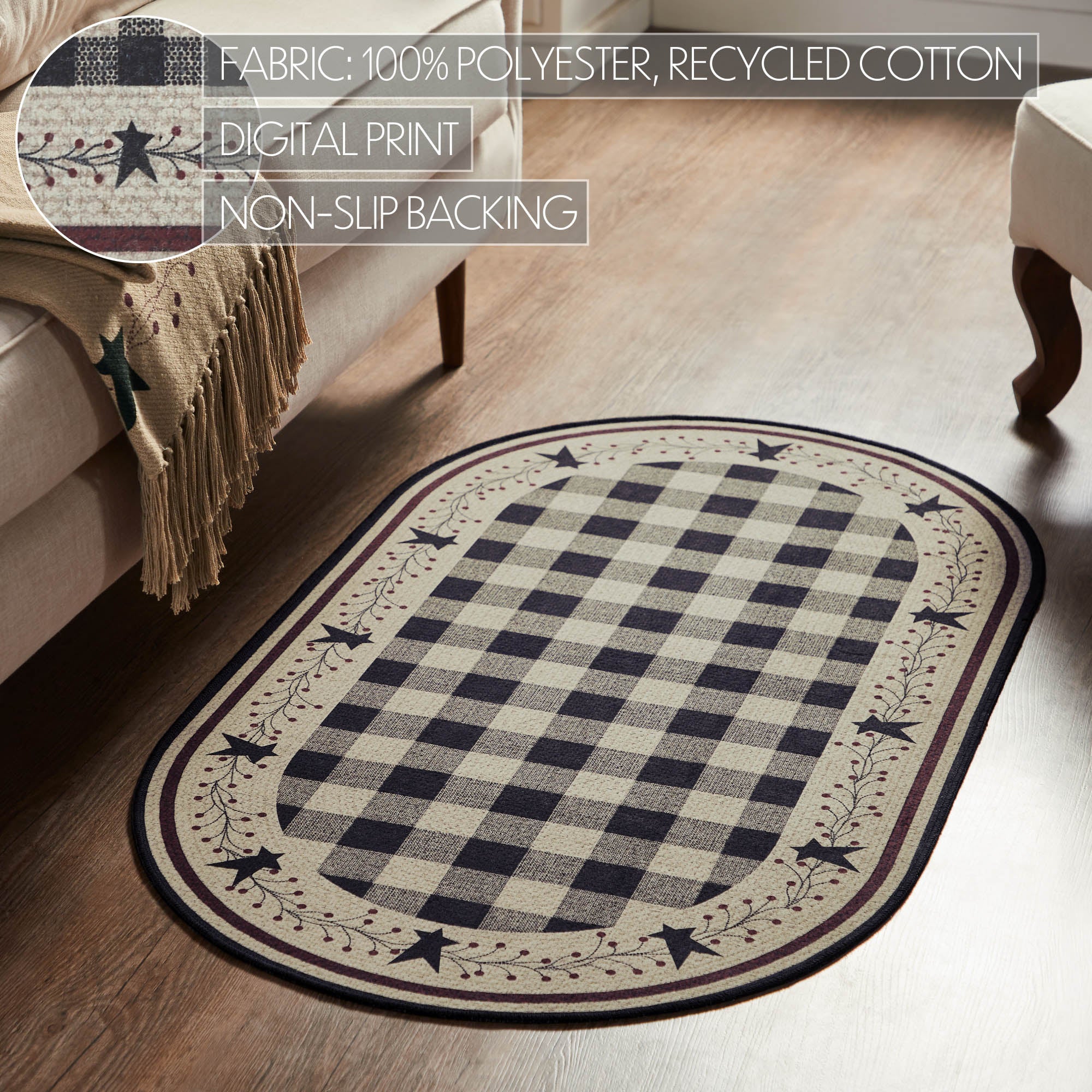 Pip Vinestar Indoor/Outdoor Rug Oval 27" x 48" - Image 5