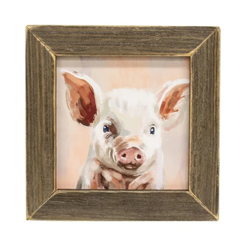 Piper the Piggy 8" Framed Print
