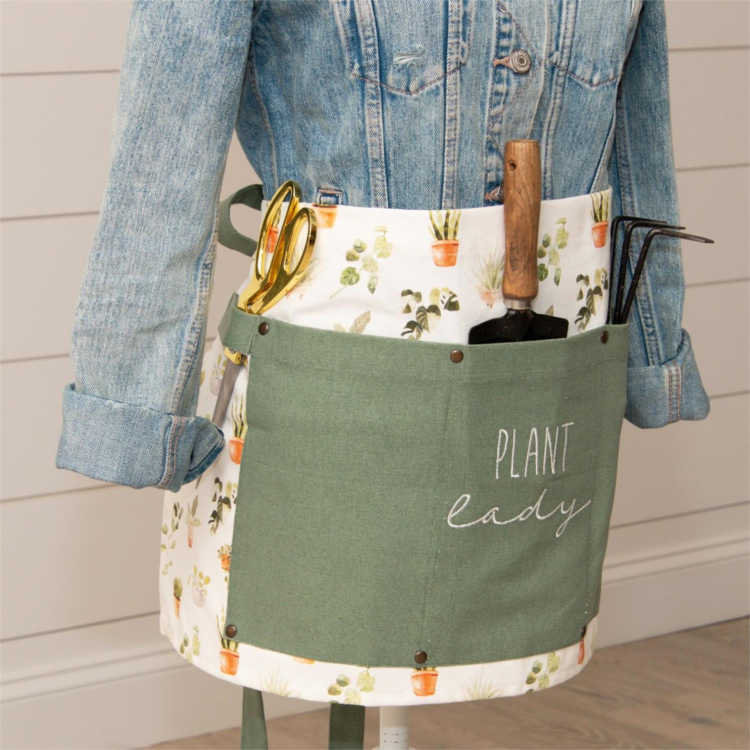 Plant Lady Half Apron with Pockets - Image 3