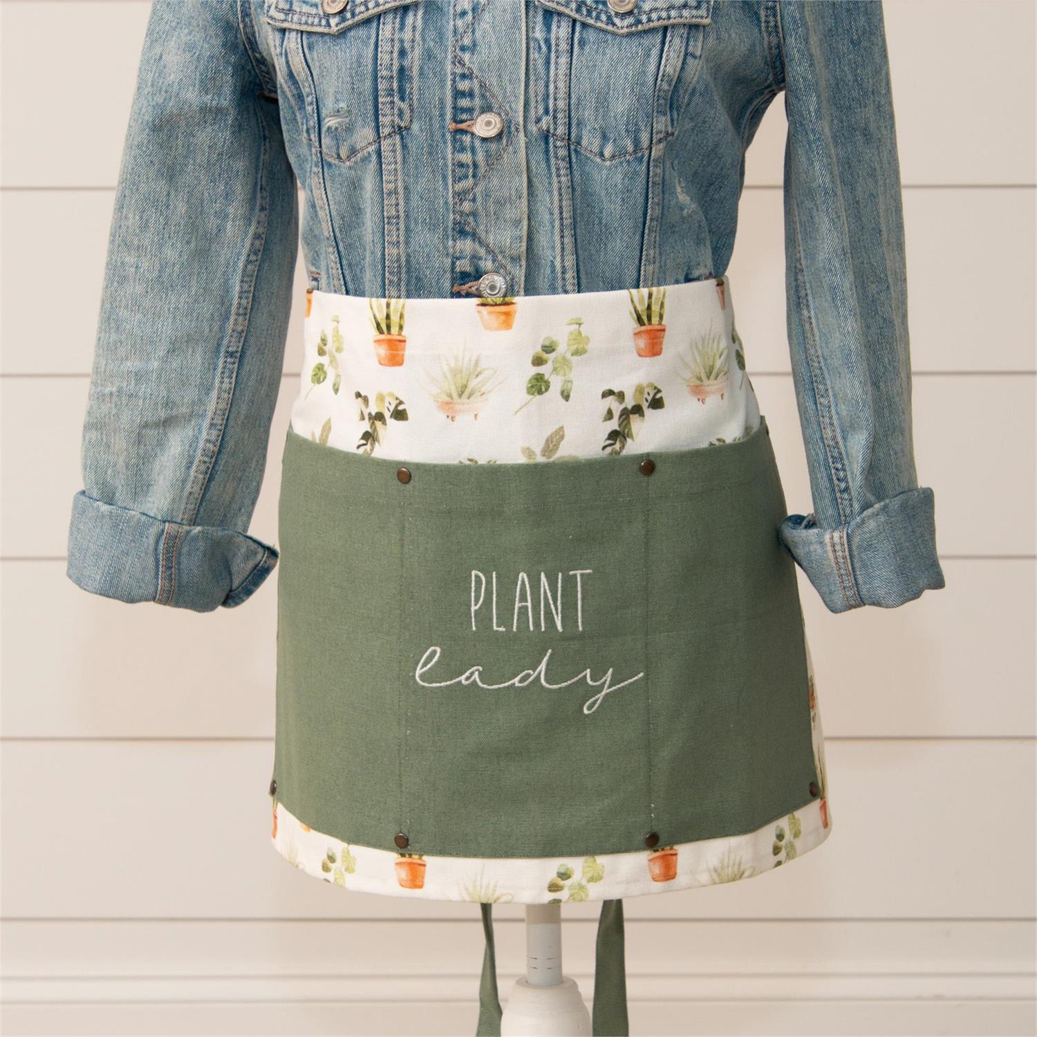 Plant Lady Half Apron with Pockets - Image 4