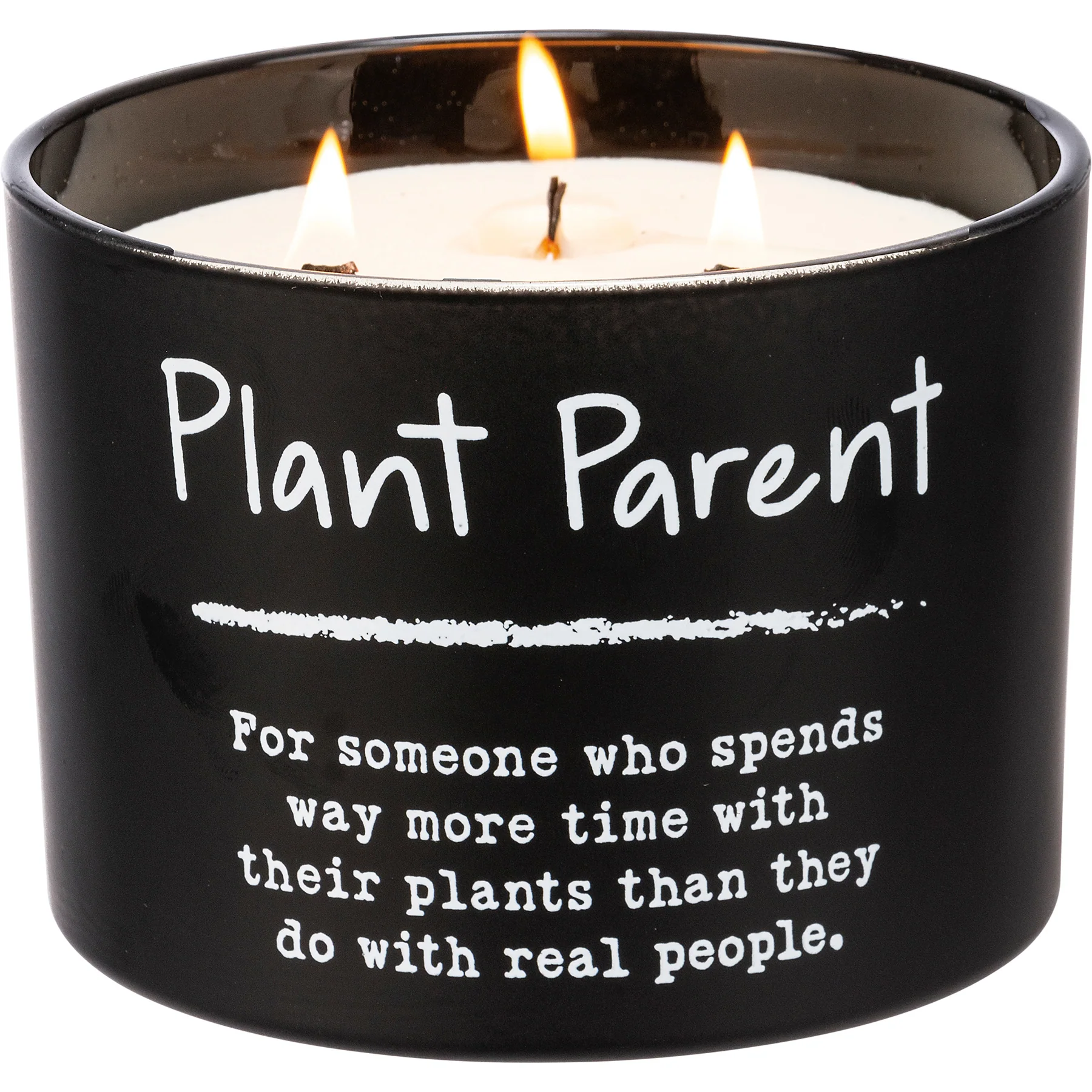 💙 Plant Parent 14 oz Wood Wick Jar Candle