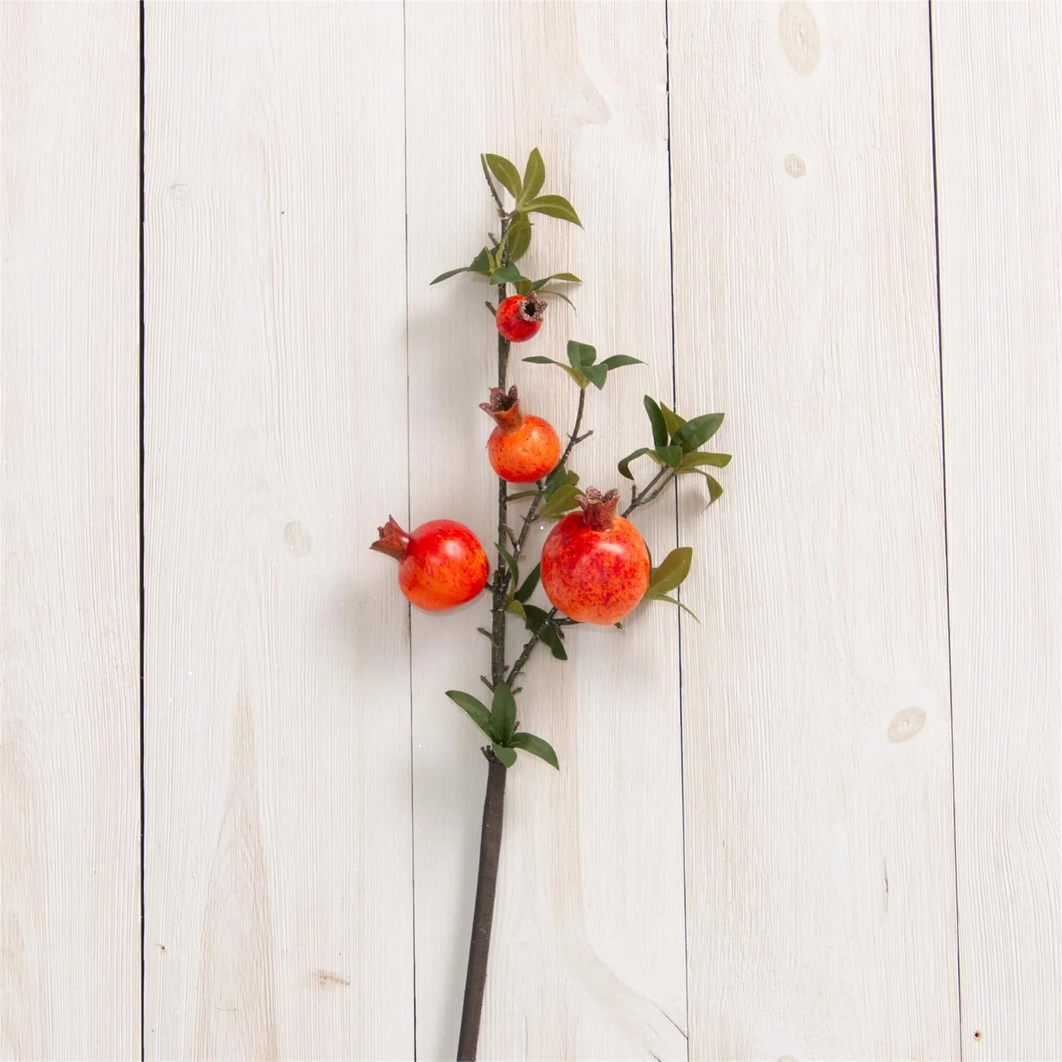 Pomegranate and Leaves 29" Faux Branch