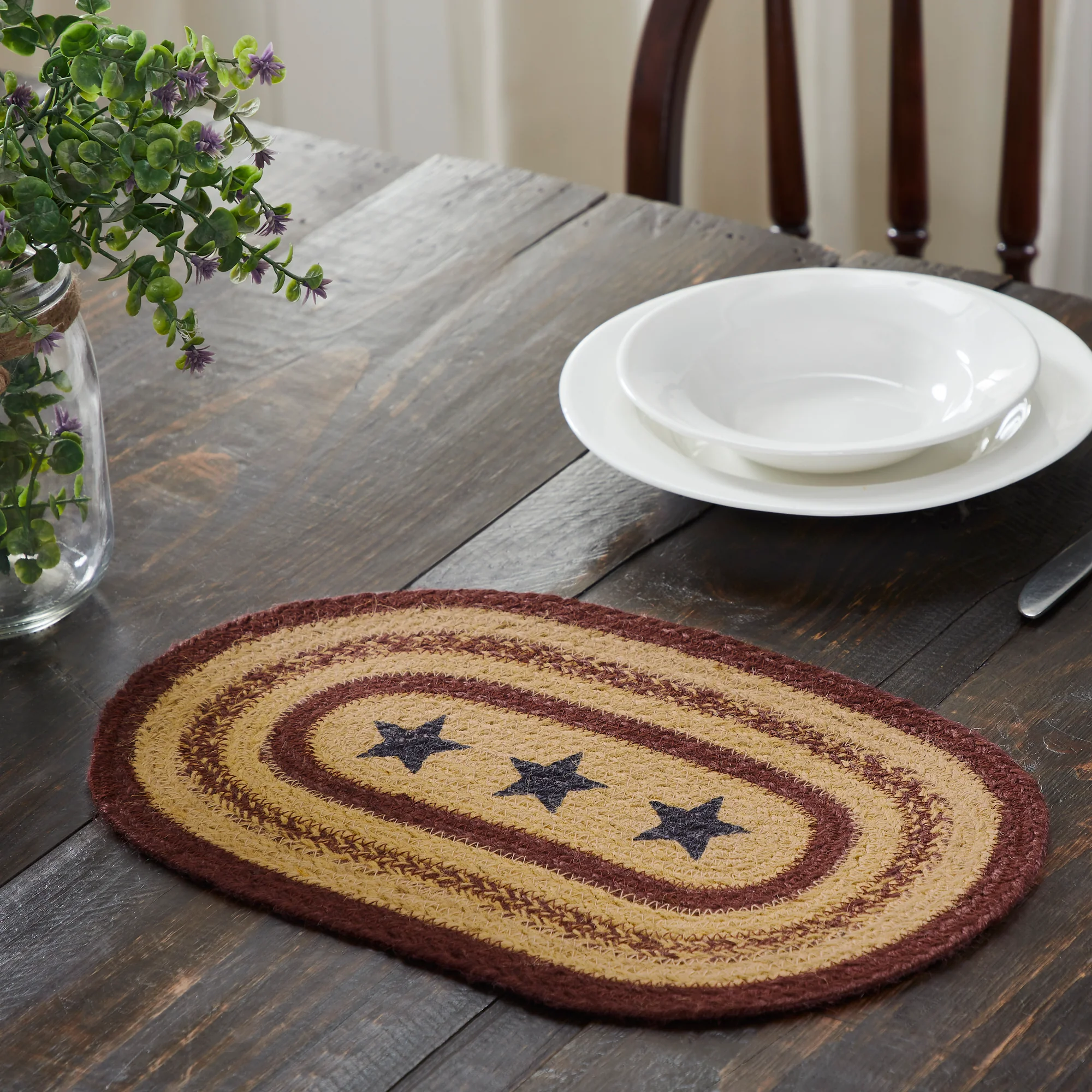 Potomac Jute 15" Placemat Stencil Stars
