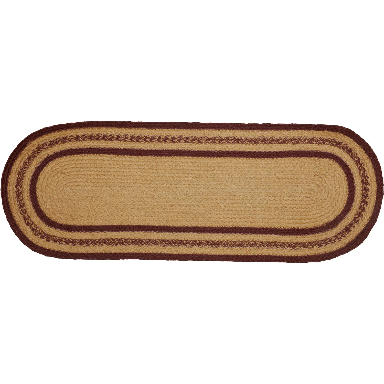 Potomac Jute Americana Stencil Stars Table Runner 13" x 36" - Image 4