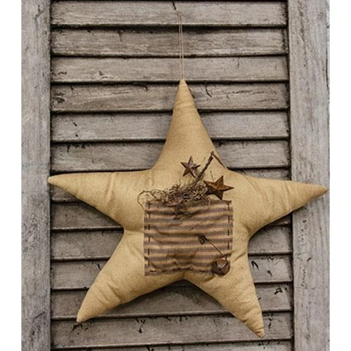 💙 Primitive Grungy Pocket Full of Stars Hanging
