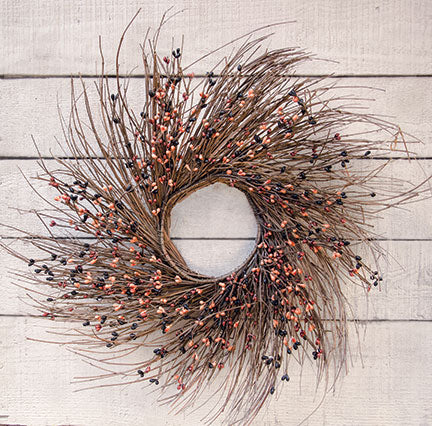 Primitive Mix Pip Berries & Twig 16" Wreath