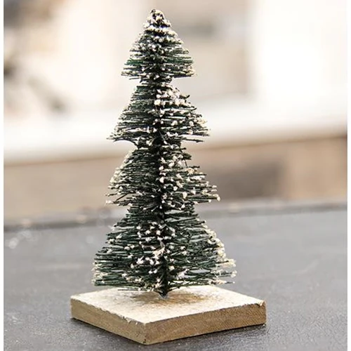 Primitive Snowy Tree 5.5" H