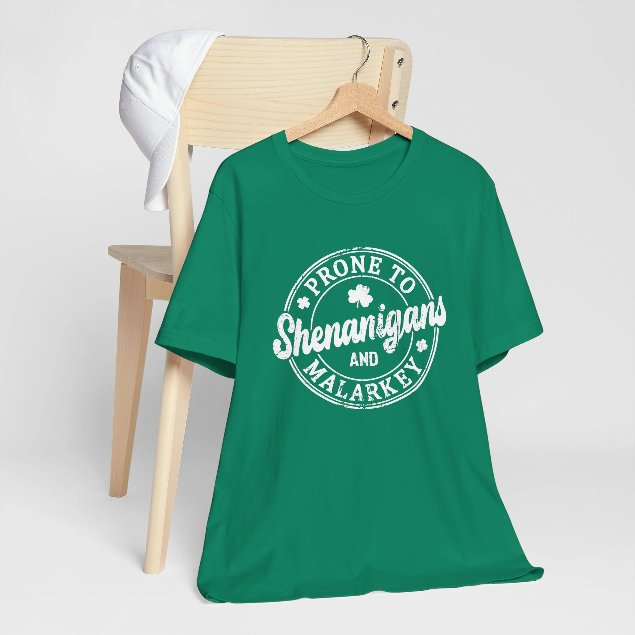 ๐ Prone to Shenanigans and Malarkey St Patrick's Day Cozy T-Shirt - Image 15