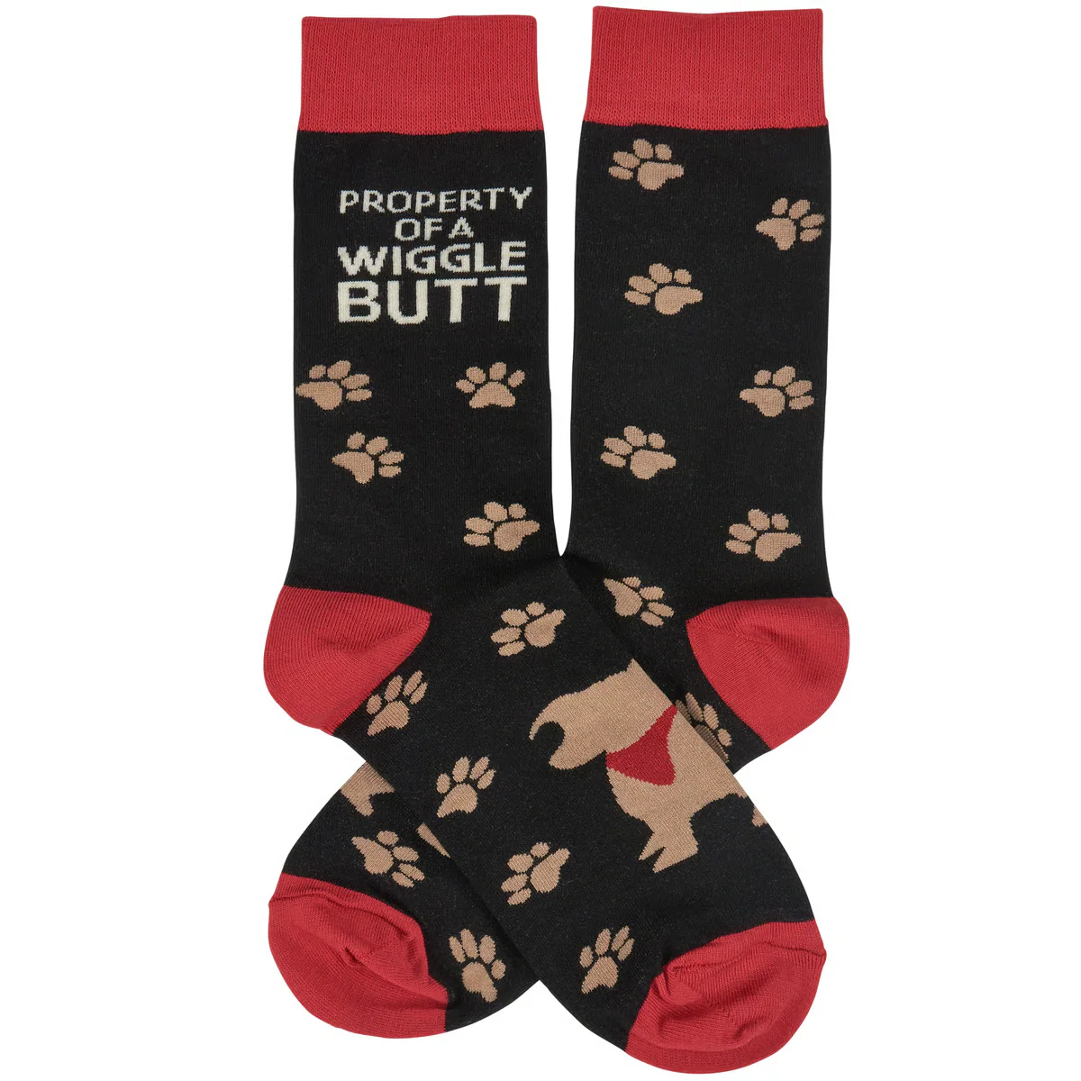💙 Property of a Wigglebutt Fun Novelty Socks - Image 2
