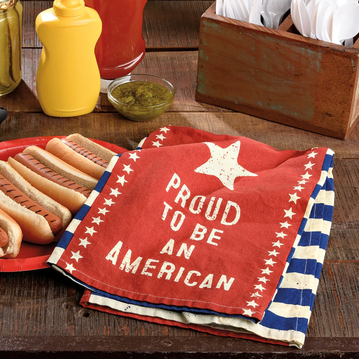 ๐ Proud to be an American Dish Towel - Image 2