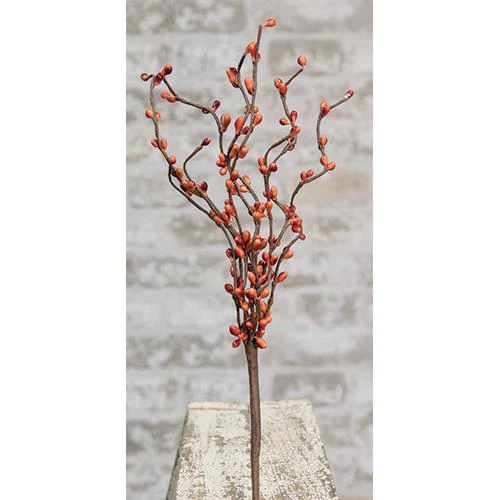๐ Pumpkin Orange Pip Berries 12" Pick