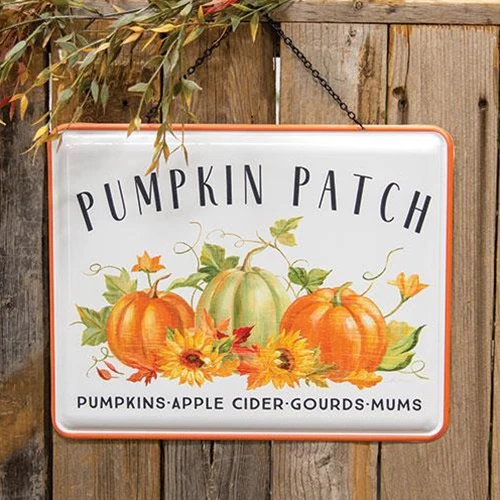 Pumpkin Patch Enamel Hanging Sign - Image 2
